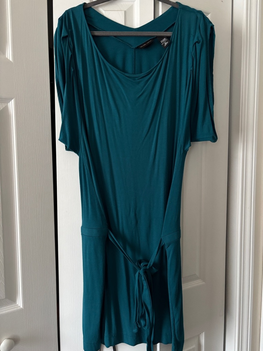 New York & Company Teal Mini Dress